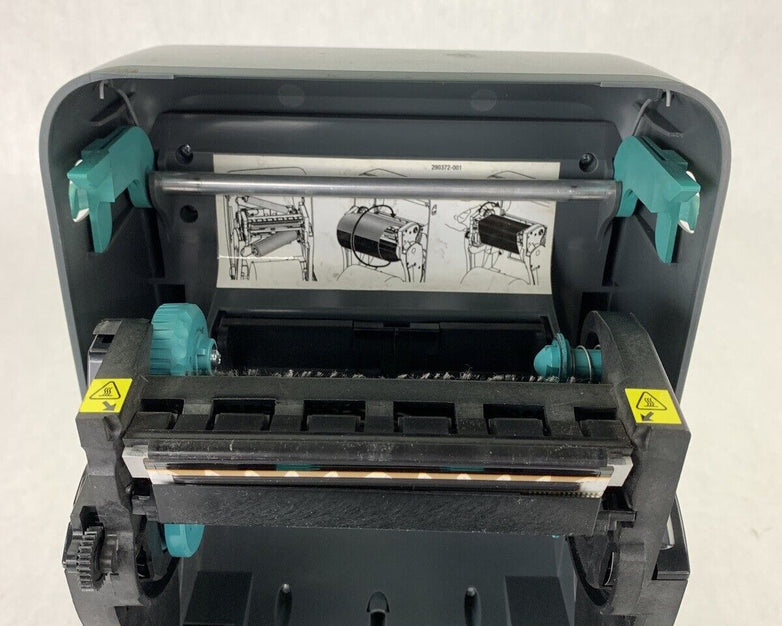 Zebra GX430t Barcode Printer Thermal Label 4" Bad Serial Port Tested