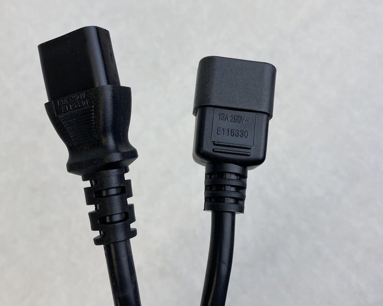 Well Shin 3ft power cord C13-C14 16AWG 13A 250V WS-002F to E115330 lot of 2