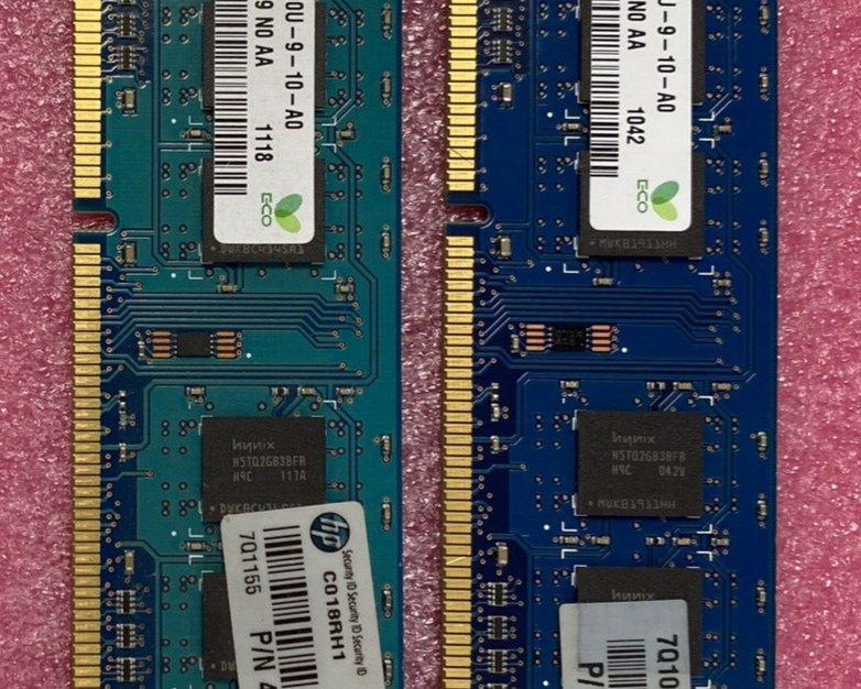 Lot( 2 ) 2GB Hynix HMT325U6BFR8C-H9 PC3-10600U UBDIMM 1333MHz DDR3 SDRAM