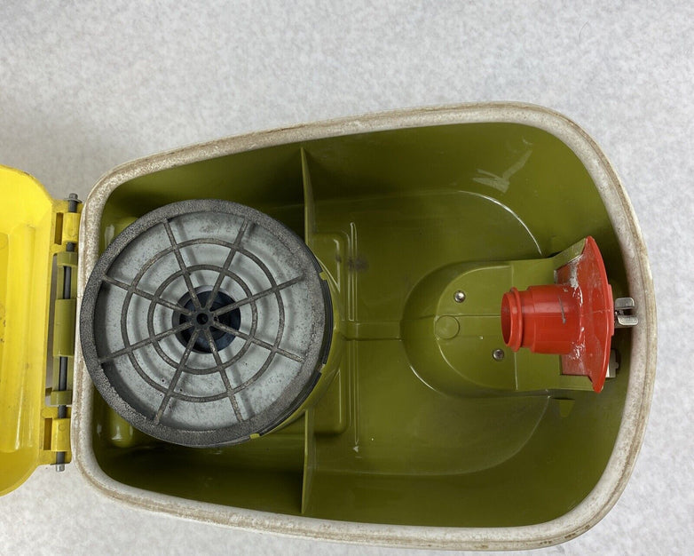 Vintage Kenmore 2627 Canister Vacuum Cleaner Motor 116 w/ Vacuum Hose Yellow