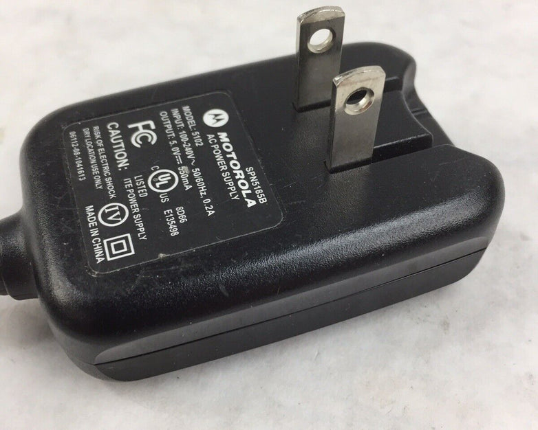Motorola AC Power Supply Model 5102 Output 5.0V 550mA