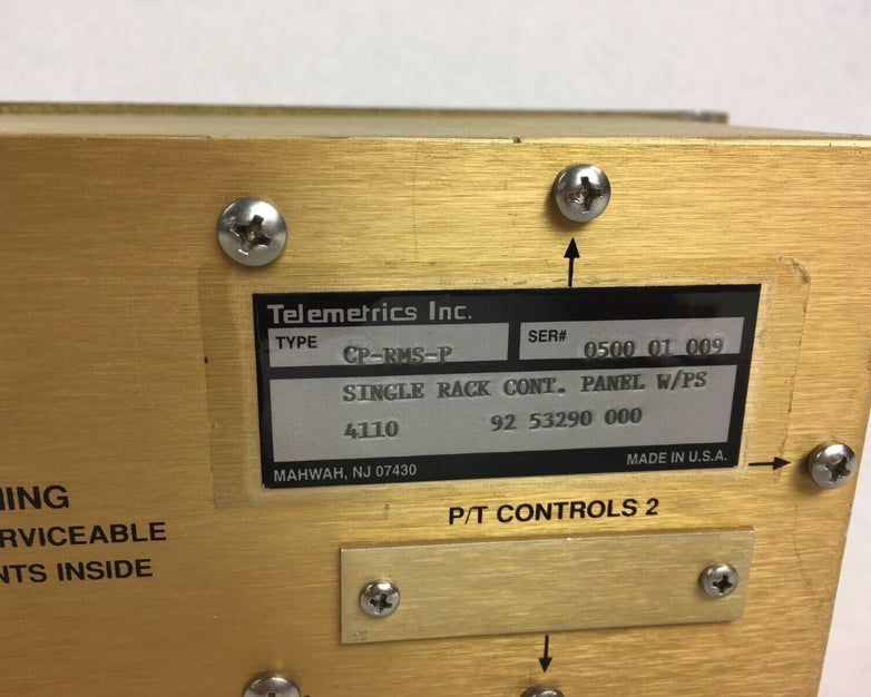 Telemetrics CP-RMS-P Single Rack Control Unit W/PS