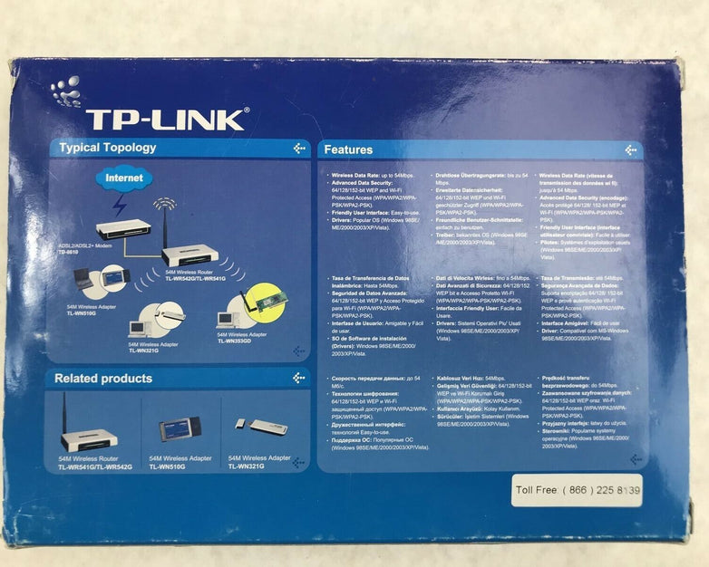 TP-Link 54M Wireless PCI Adapter TL-WN3533GD