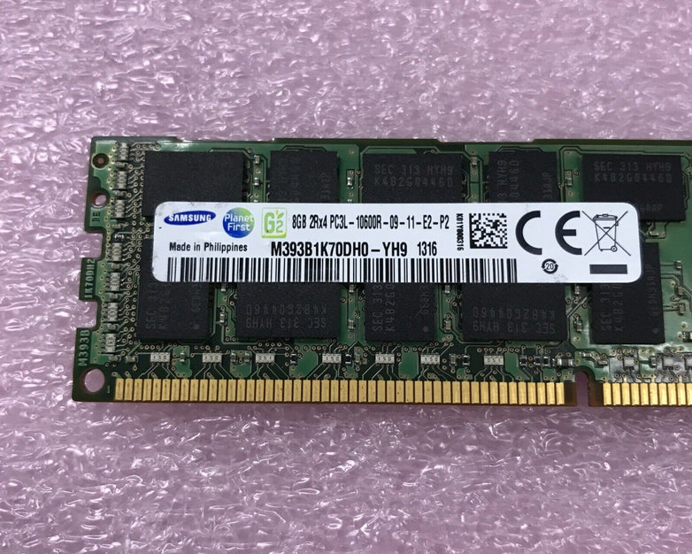 Samsung 8GB 2Rx4 PC3L-10600R-09-11-E2-P2 Server Ram M393B1K70DH0-YH9