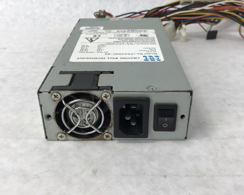 CWT PSG300C-80 Power Supply PSU 20-pin ATX Channel Well Technology