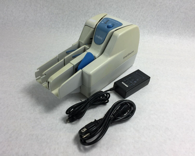 Unisys SmartSource Professional Check Scanner SSP 2-PK2 w/Power Supply & Cord
