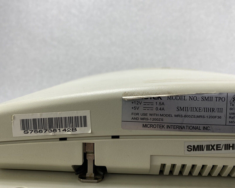 Microtek MRS-1200F36 ScanMaker III Flatbed Scanner DB15 Parallel Port UNTESTED