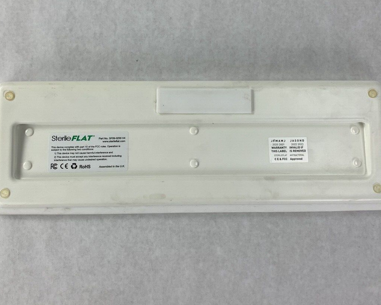 SterileFlat Wireless Antibacterial Medical Keyboard SF09-02W-V4 Missing Dongle