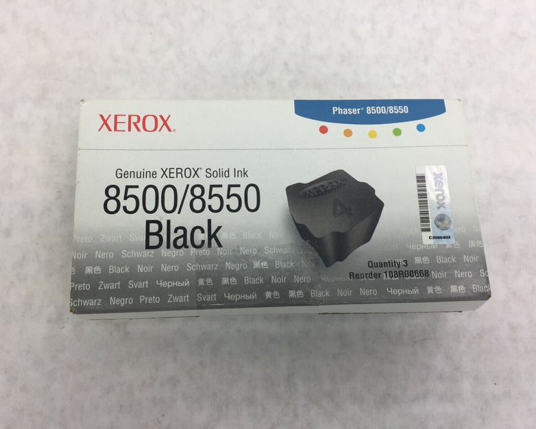 Genuine XEROX Phaser 8500 / 8550 108R00668 Black Solid Ink