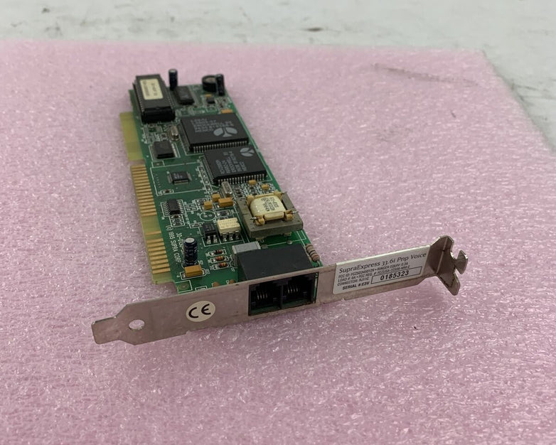 Supra 16-Bit ISA Modem Card SupraExpress 33.6i PnP VoiceInternal 30-0130-3A