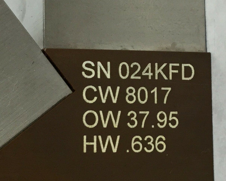 Caldon 9A-201B595G01 1.76 MHz CW 8017 OW 37.95 HW .636 Untested