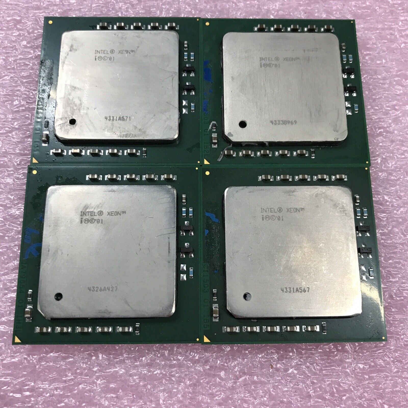 (Lot of 4) Intel SL6VL Server Xeon Processor Dell Poweredge 2600 3331A379-0303