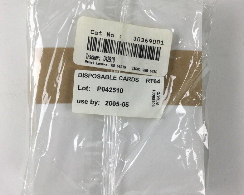 Remel Disposable Cards RT64 30369001 (Lot of 52)