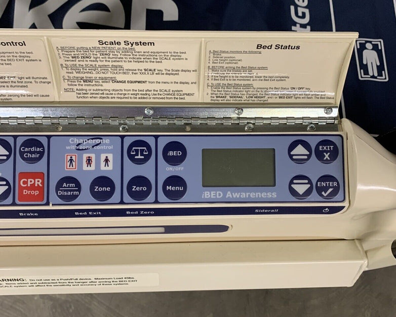Stryker Epic Bed 2030 Critical Care Hospital Bed Comfort Gel Mattress For Parts