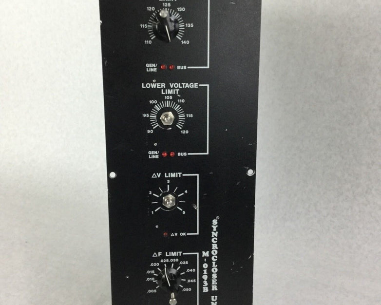 BECKWITH Electric M-0193B Syncrocloser Unit Untested