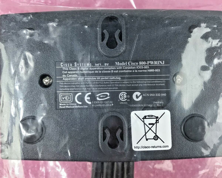 Cisco Systems Model: Cisco 800-PWRINJ 4 Port for 800 Series