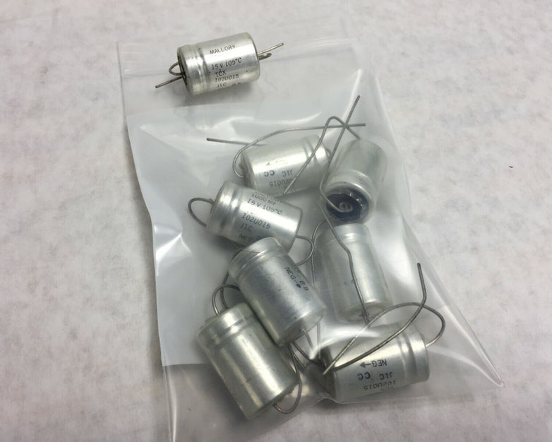NOS Mallory Capacitor TCX102U015J1C 1000uF 15VDC Lot of 8