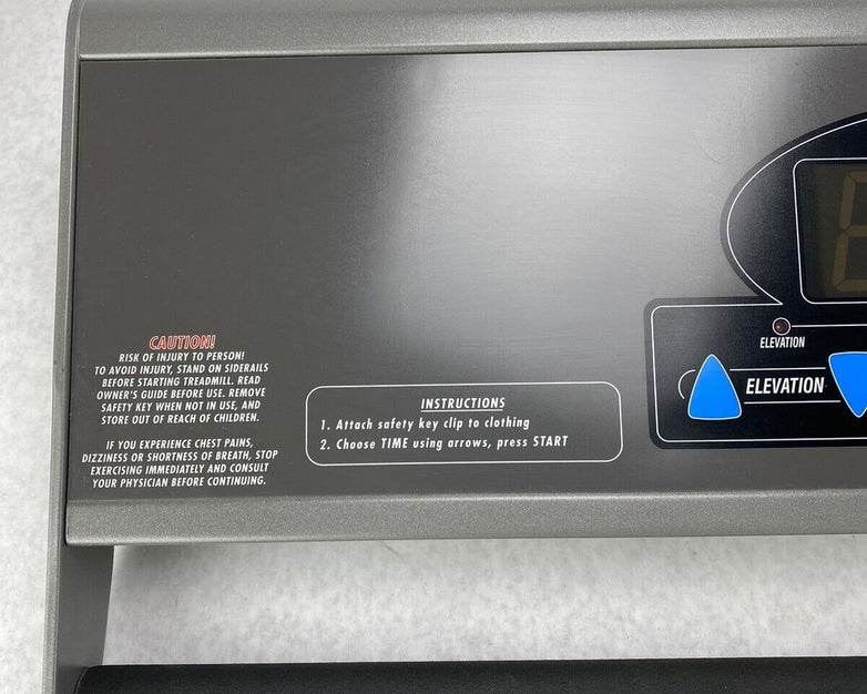 Vision Fitness T9200 Treadmill Classic Console Assembly UNTESTED & MISSING KEY