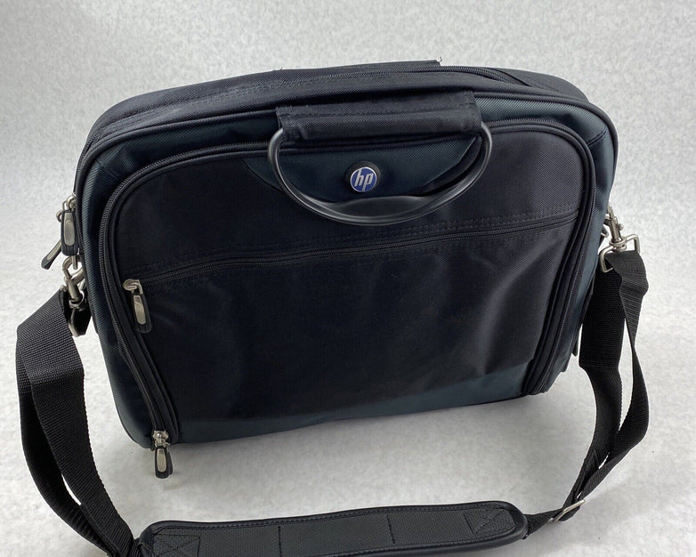 HP branded HP400-03 Top Load Laptop Shoulder Carry Case Satchel Pine Green