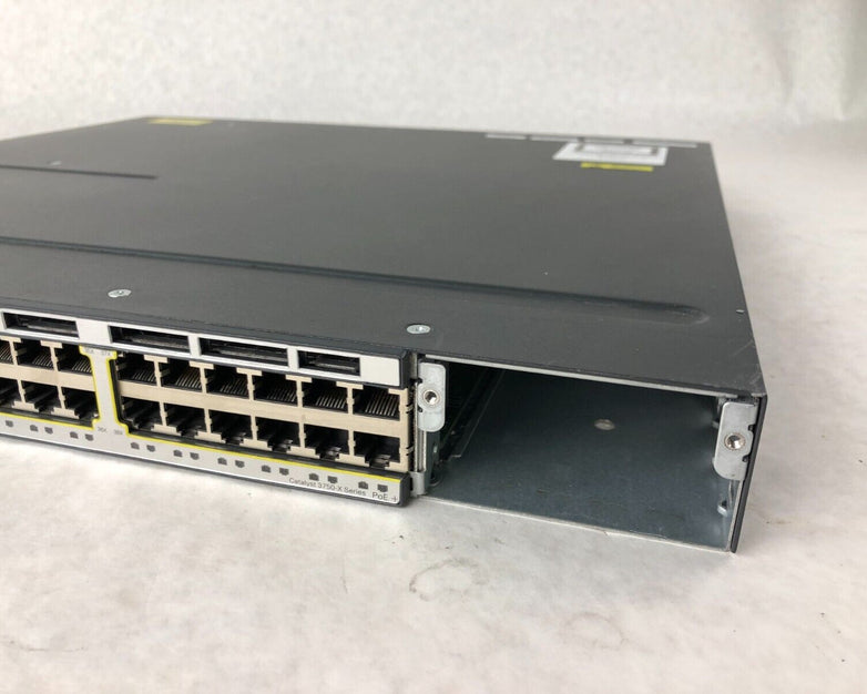 Cisco WS-C3750X-48P-S 48-Port GbE PoE Catalyst Network Switch