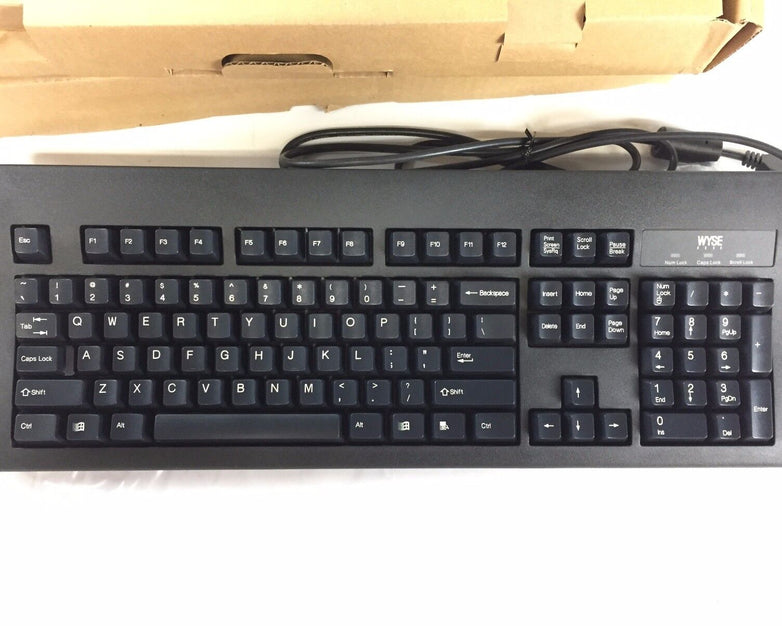 Wyse 901716-06L USB Keyboard Black US 104 Keys With PS2 Port Lot of (2)