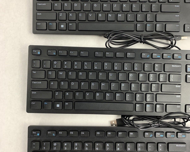 Lot 0f 5 Dell Wired Keyboard Black KB216