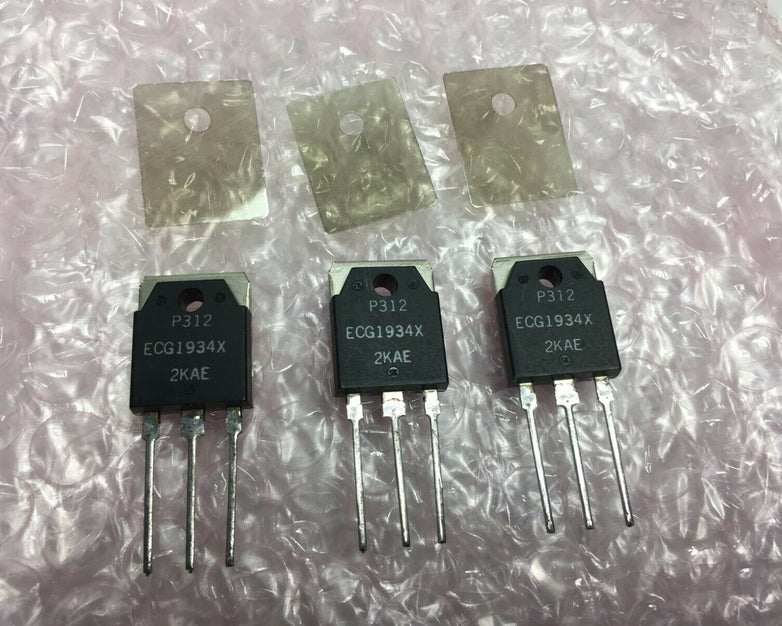 NOS ECG1934X Transistor Lot of 3