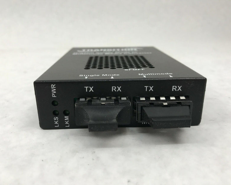 Transition Networks Stand-Alone Media Converter SFMFF w/ Power Supply 1315-220