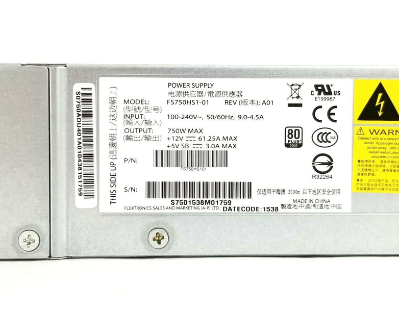 Intel FS750HS1-01 750w 80 Plus Power Supply For Supermicro H8DGU/CSE-815