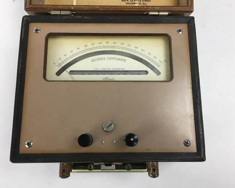 Alnor Portable Pyrometer 1760, Vintage, Pneumatic Airflow Tester