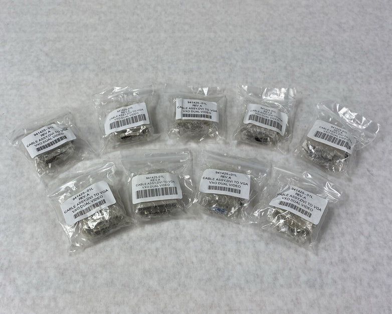 Lot of 9 Dell Wyse 941425-01L Cable Assy DVI Male To VGA Female Adapter White