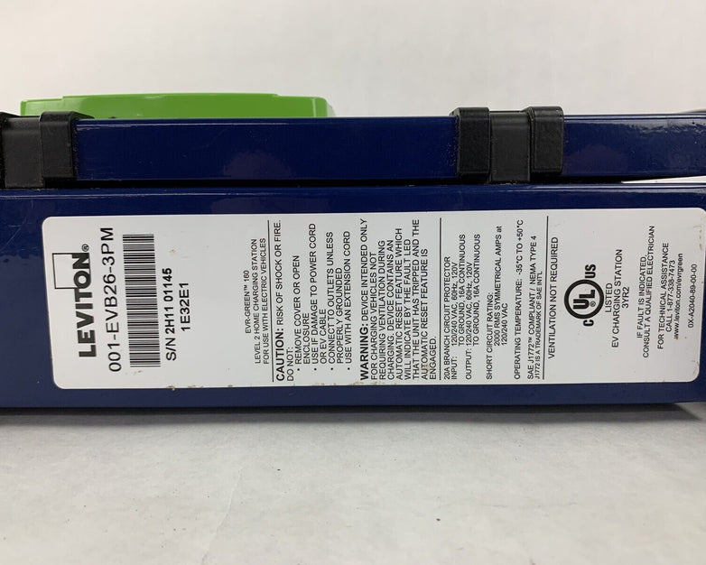 Leviton 001-EVB26-3PM Home Charging Station with J1772 adapter