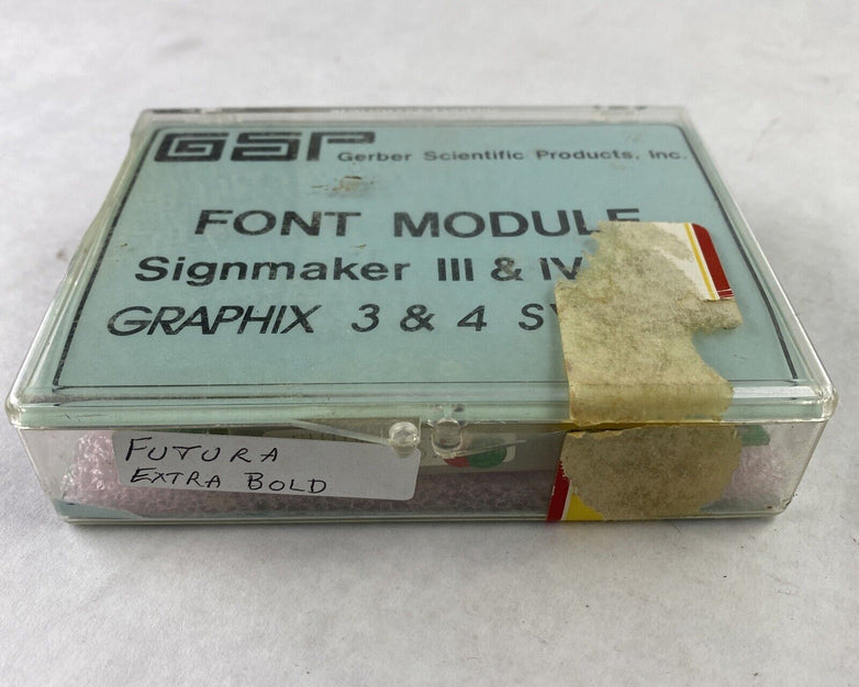 Gerber Scientific P26153A Futura Extra Bold Signmaker III & IV Graphix 3&4
