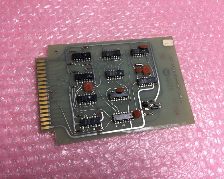 Vintage 1975 MSI Manual Switch Buffers & Logic 24866 Micromedic Card