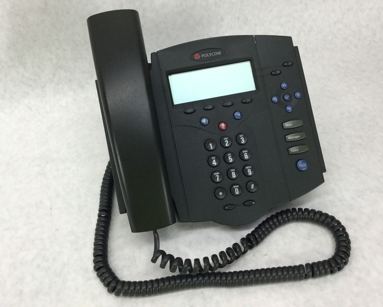 POLYCOM SoundPoint IP 430 SIP Includes Back Stand Plate Tested WORKS