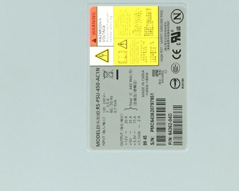 Dell 0094535-02 440W Power Supply RS-PSU-450-AC1N EqualLogic PS6000