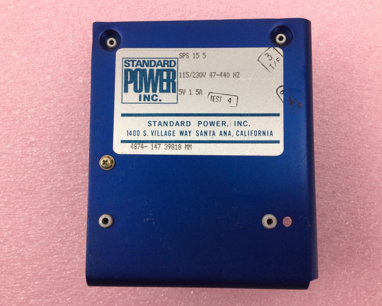 Standard Power Inc. SPS 15-15 Power Supply 15V 0.7A