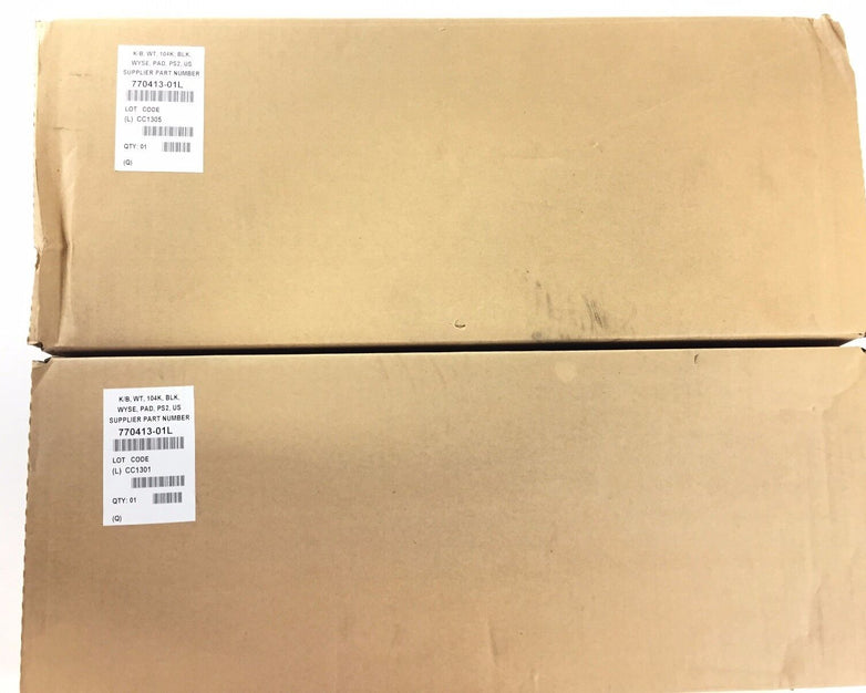 Wyse 7701413-01L PS2 Keyboards Black US Lot of (2)