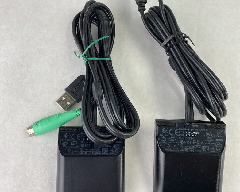 Lot( 2 ) Logitech 83151-0000 C-BT44 USB PS/2 Wireless Receiver ONLY