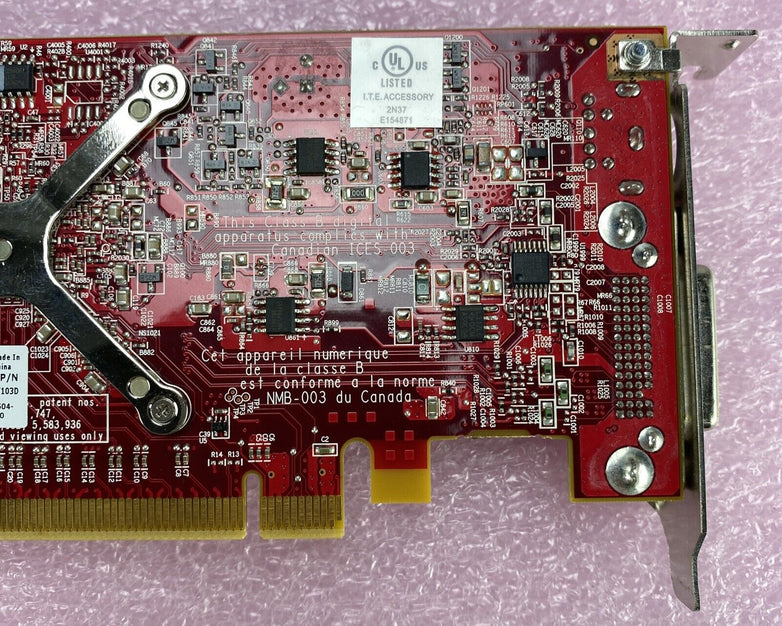 Lot of 5 ATI 109-B62491-00 Radeon HD 3450 256MB DMS-59 S-Video PCIe GPU 0Y103D