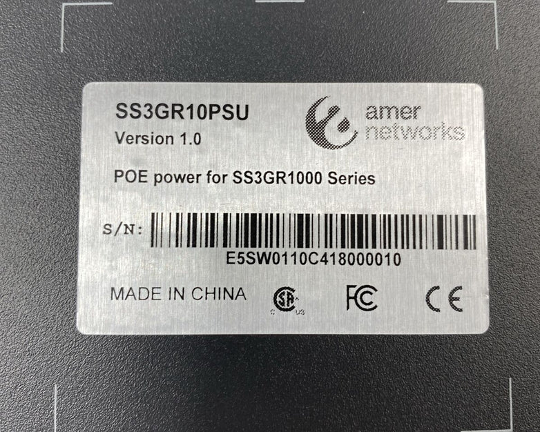 Amer Networks SS3GR10PSU 1000 Series PSU 700w Power Supply