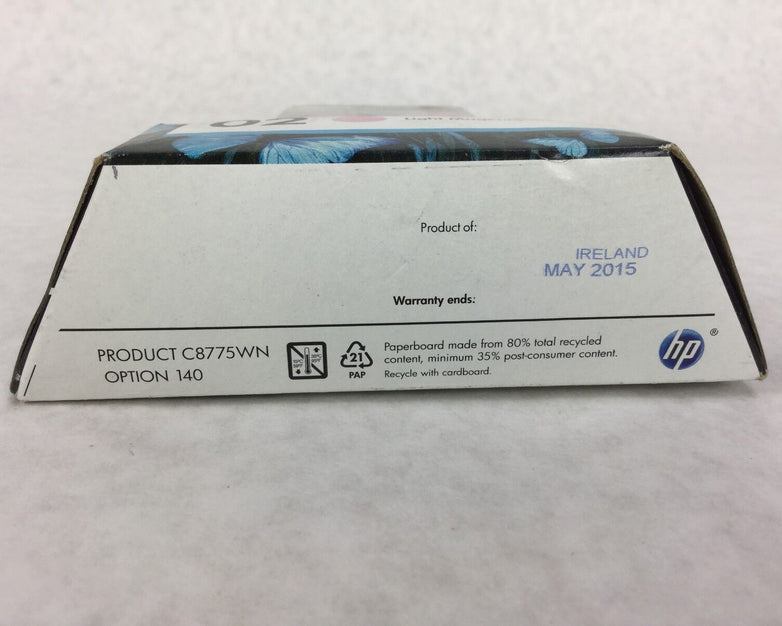 Genuine HP 02 Light Magenta Cartridge C8775WN NEW Sealed