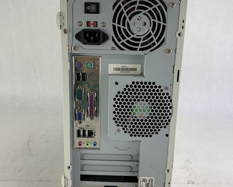 MSI-6743 Motherboard Intel Celeron 2.4GHz 512MB RAM No HDD No OS BAD CD DRIVE