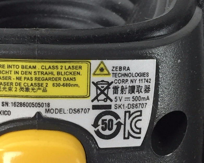 Symbol DS6707-SR2007ZZR Handheld Barcode Scanner Lot of (2)