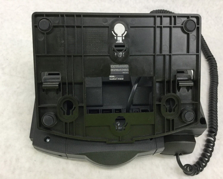 POLYCOM SoundPoint IP 430 SIP Includes Back Stand Plate Tested WORKS