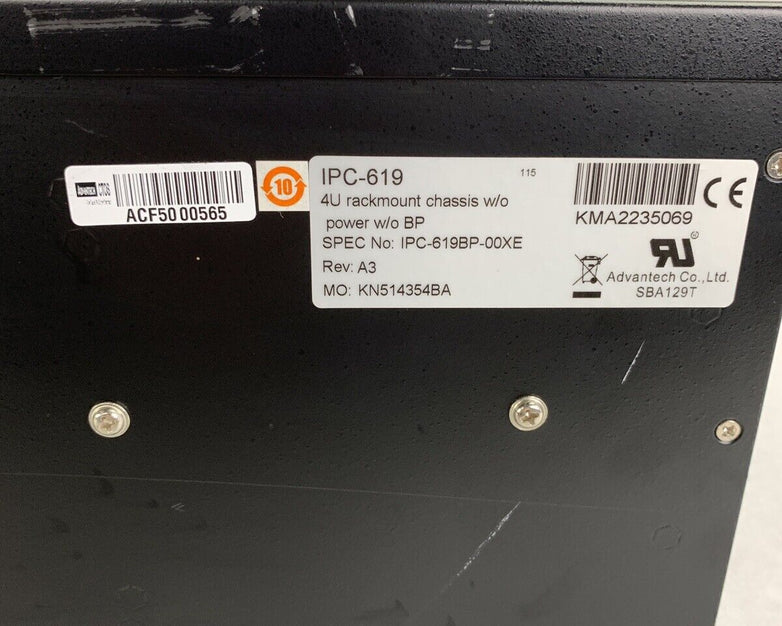 Advantech IPC-619 Quad Q9400 2.66 GHz 4 GB Ram No OS No HDD 300W