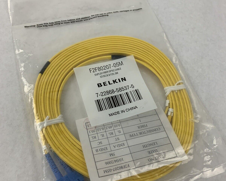 Belkin F2F80207-05M Fiber Optic Cable