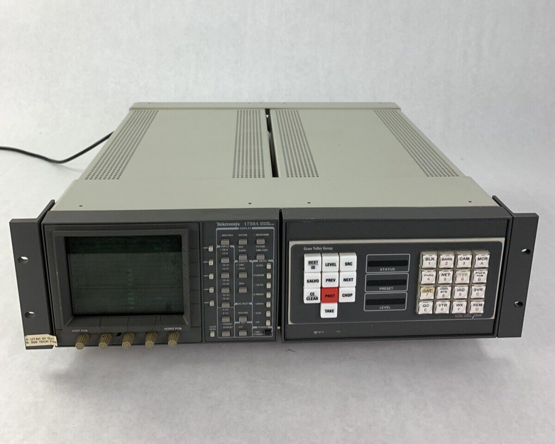 Tektronix 1750A Waveform Vector Monitor Power Tested for Parts and Repair