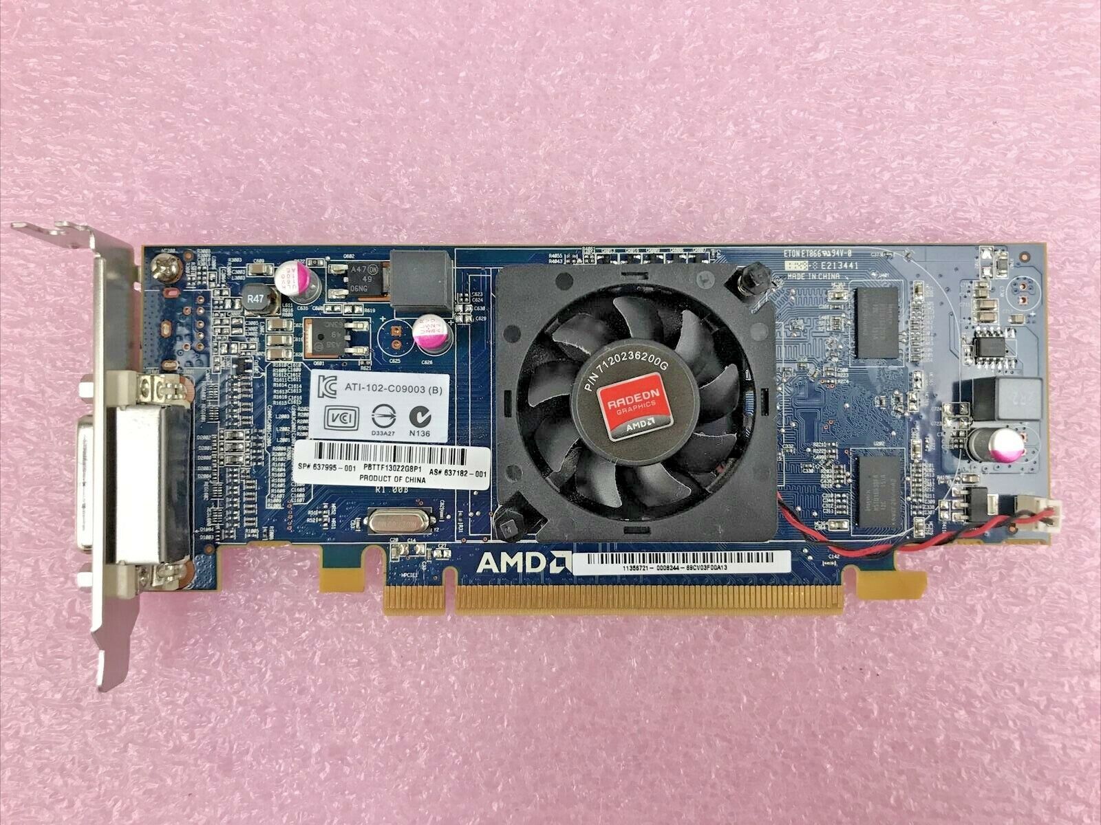 AMD Radeon ATI-102-C09003 (B) 512MB  PCI Express Video Card Low Profile