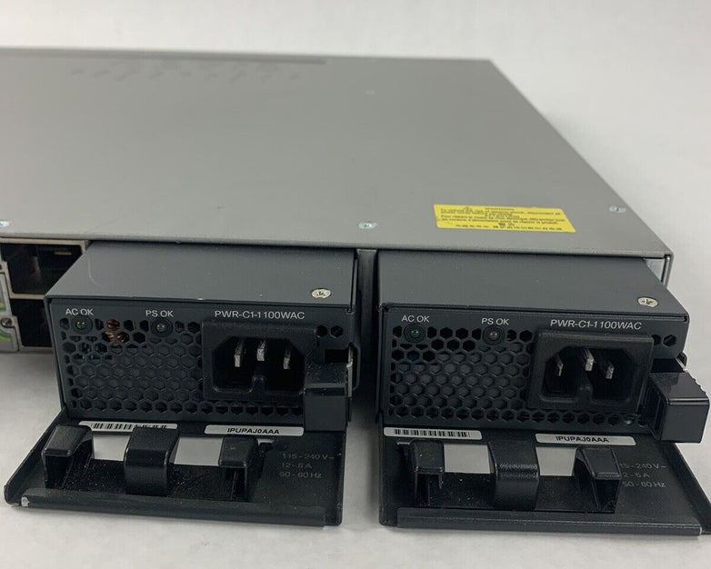 Cisco Catalyst WS-C3850-48PW-S 48 Port Ethernet Switch W/ C3850-NM-4-1G Module